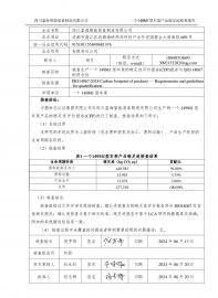 一個149M1型車架產(chǎn)品碳足跡 第三方核查報告